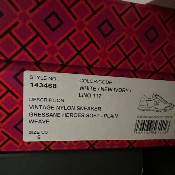 Used Tory Burch Vintage Nylon Sneakers - Picture 10 of 10